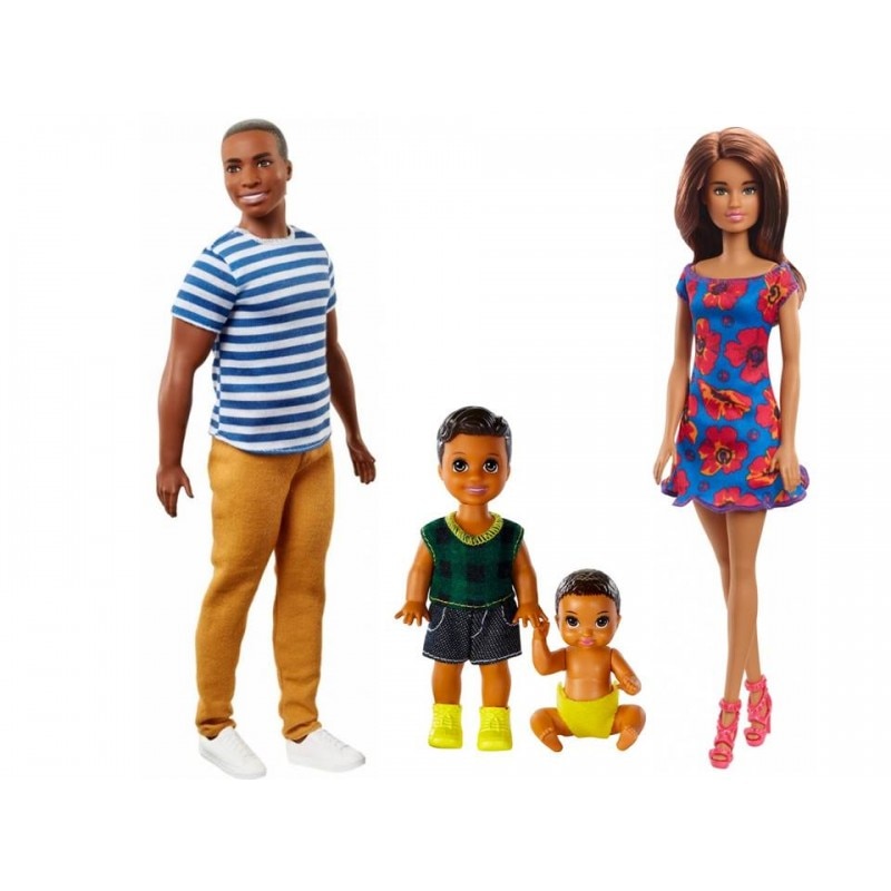 recruit Offer scrap Set de joaca - Familia Barbie, Ken si 2 copii - eMAG.ro