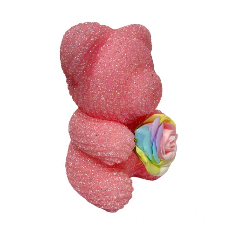 Ursulet din acril roz,20 cm,567 g - eMAG.ro