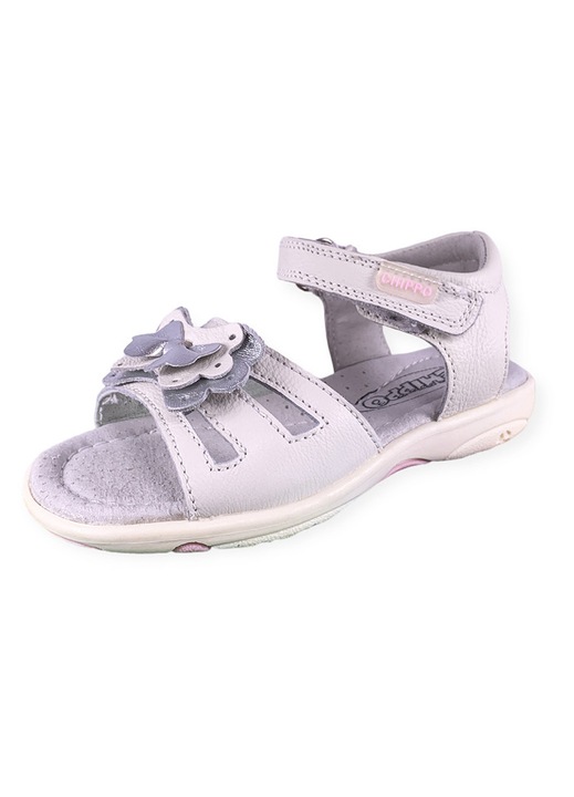 Детски сандали Chippo Kids 43639, 25-30, Естествена кожа, Бял/Сребрист