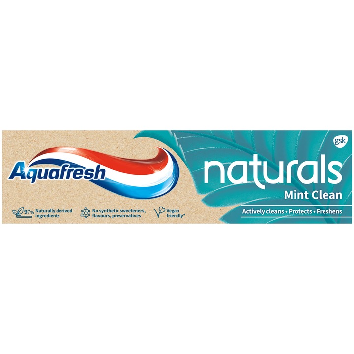 Паста за зъби Aquafresh Naturals Mint Clean, 75 мл