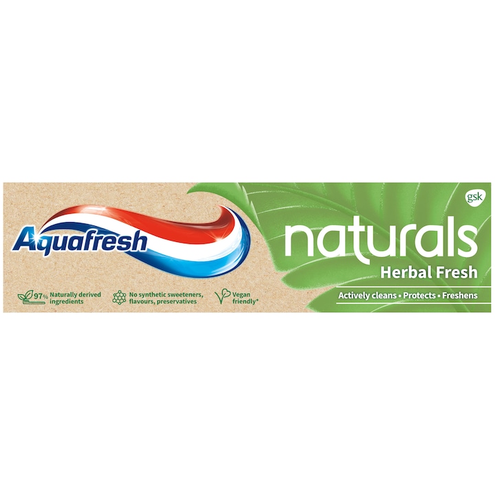 Pasta de dinti Aquafresh Naturals Herbal Fresh, 75 ml
