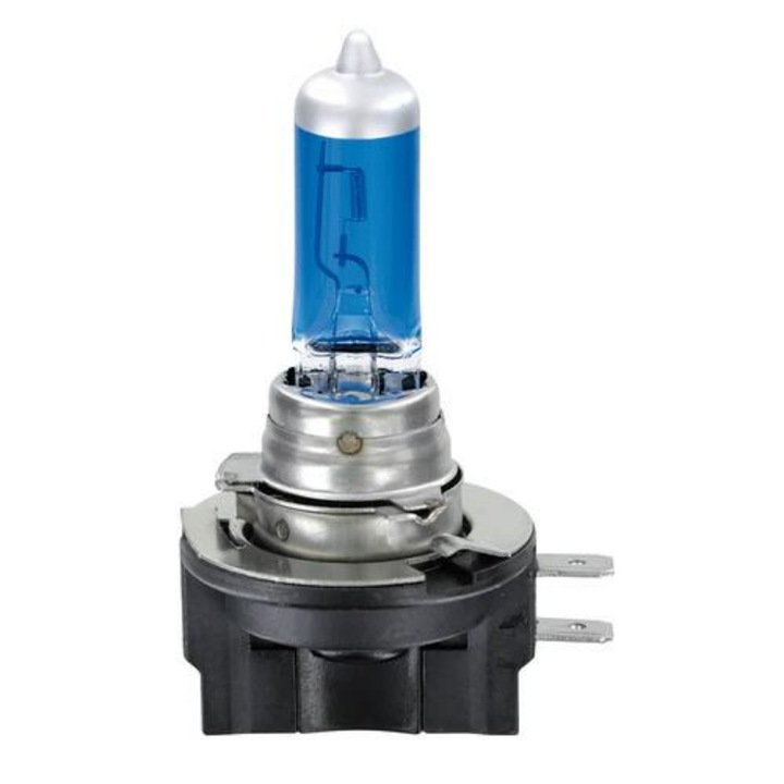 Set 2 becuri auto cu halogen H11, Lampa, 12V, 55W, Albastru