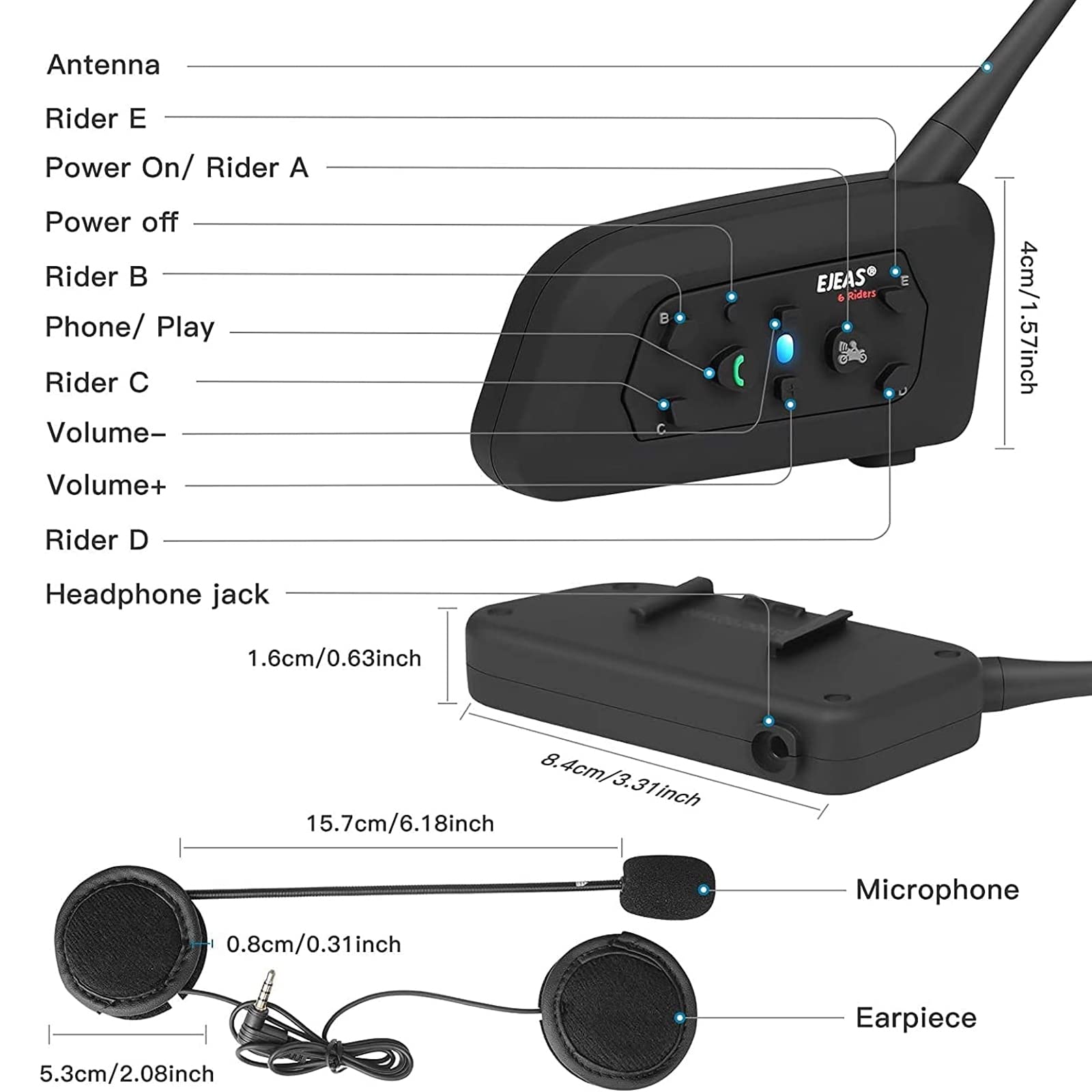 Sistem De Comunicare Moto Ejeas V Pro Ijoynewk Bluetooth M