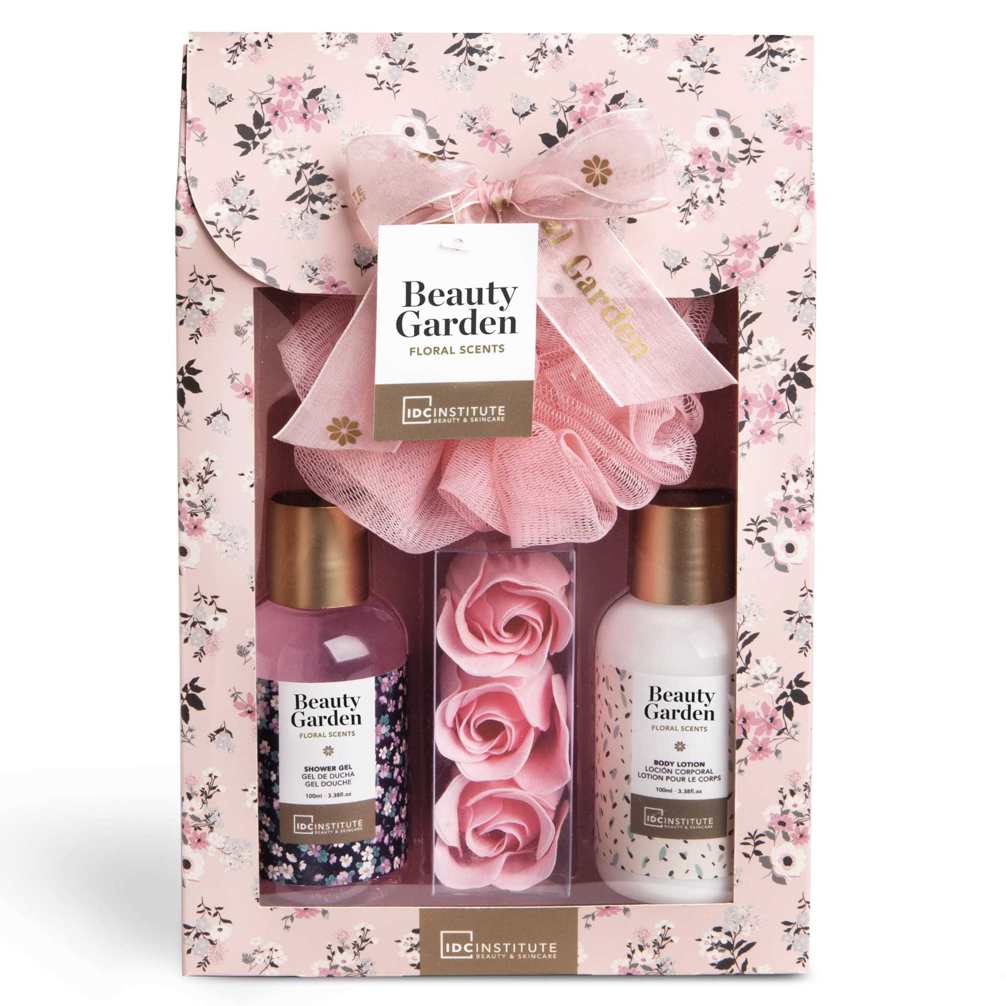 Set IDC Institute, Beauty Garden, Gel de dus 100 ml, Lotiune de corp