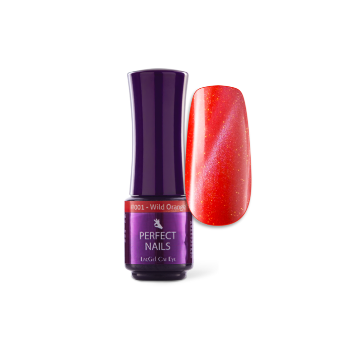 Лак гел Perfect Nails CatEye C001, 4 мл, Джунгла, Див портокал