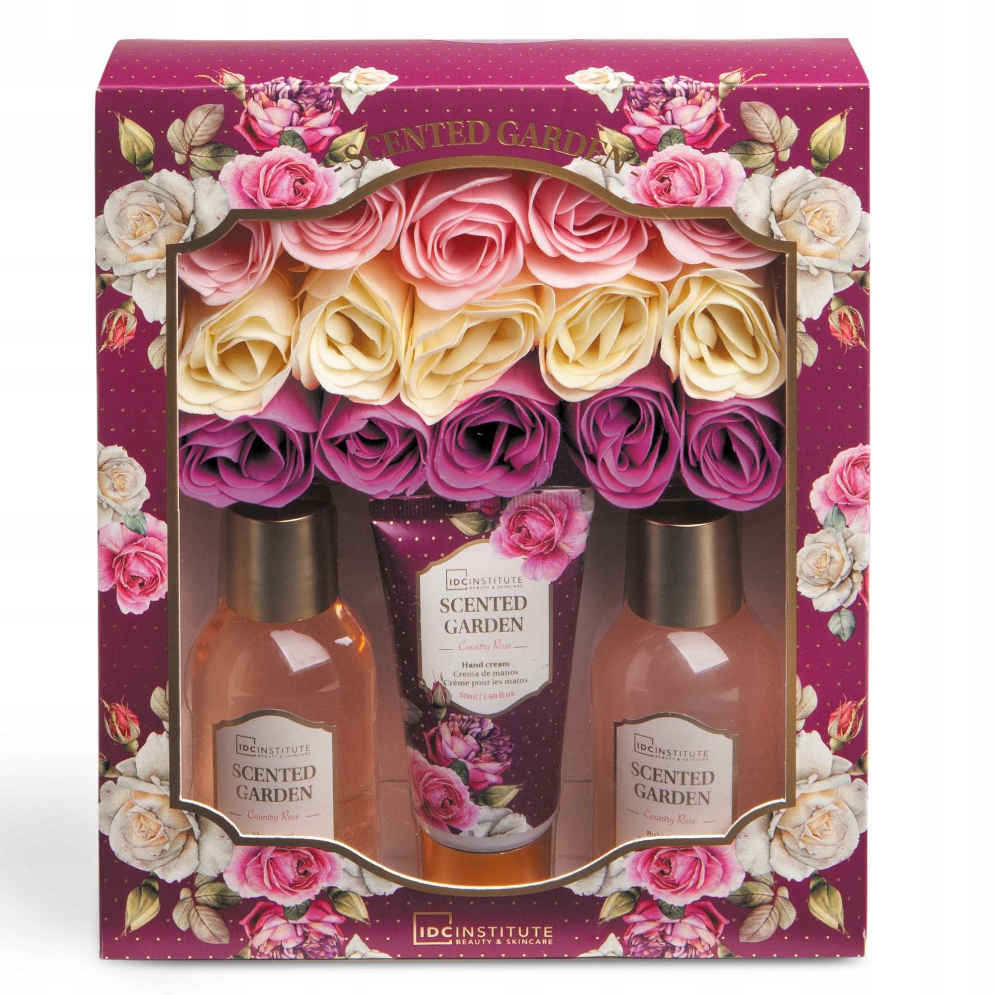 Set IDC Institute, Scented Garden, Gel dus 100 ml, Lotiune corp 100 ml