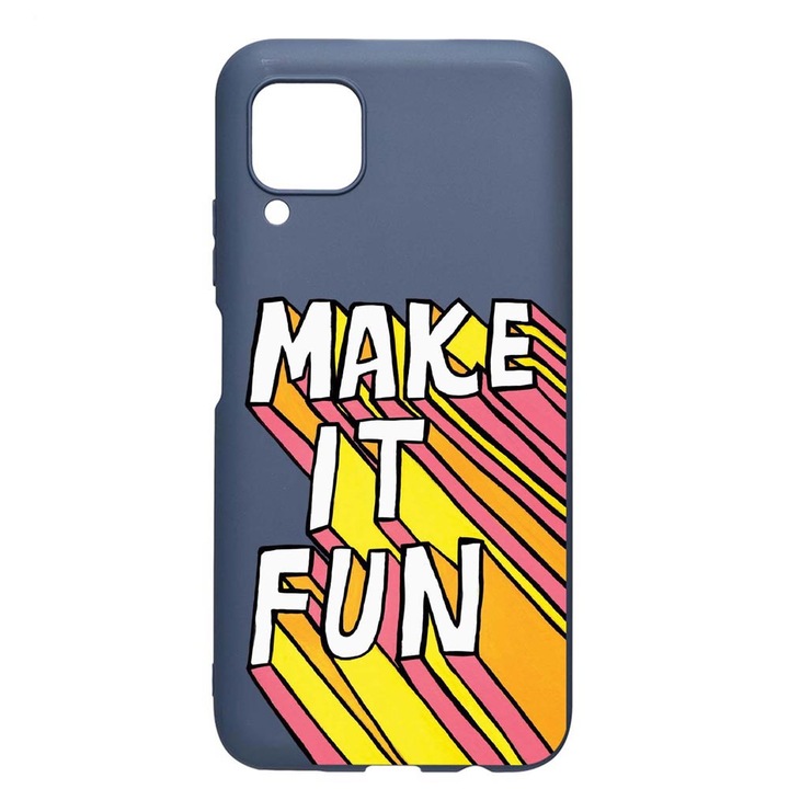 Husa Silicon Compatibila Cu Samsung Galaxy M53, Make It Fun, rezistenta la uzura, Albastru Navy AB 494