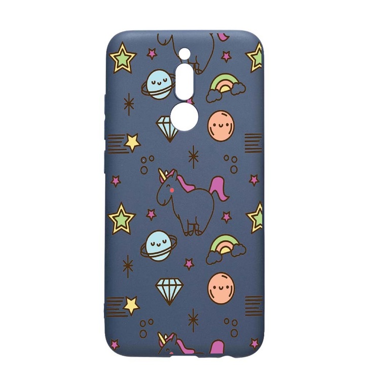 Силиконов калъф Unique за LG K40 / K12 Plus, Unicorn - universe, Alaskan Blue, AB 526