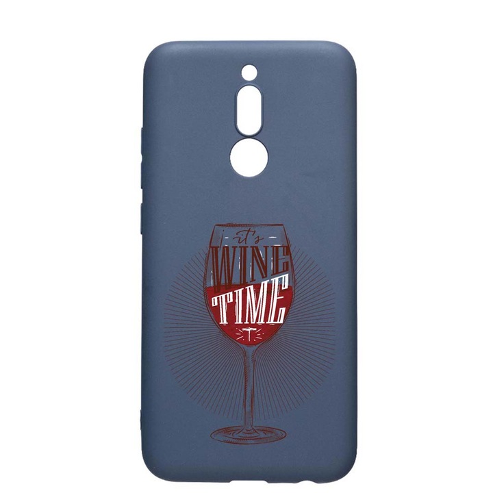 Силиконов калъф Unique за LG K40 / K12 Plus, Wine Time, Alaskan Blue, AB 808