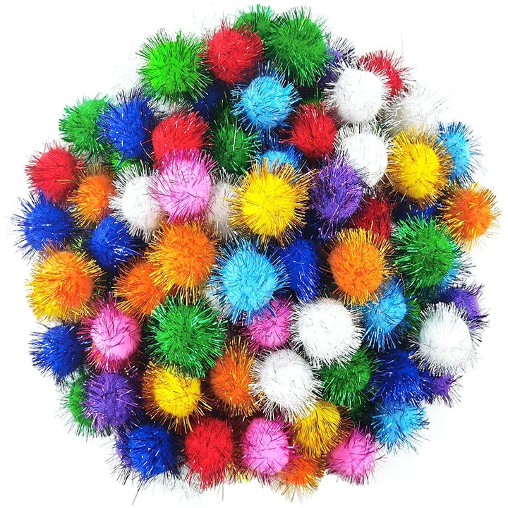 Set 200 bilute pentru pisici, Mbooulc, Polipropilena, Multicolor