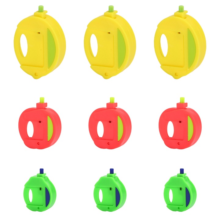 Set 9 cleme pungi alimentare, Mbooulc, Plastic, Marimi diferite, Functie magnetica, Multicolor