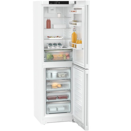 Combina frigorifica Liebherr CNf 5704, 359 l, NoFrost, EasyFresh, DuoCooling, BluPerformance, Clasa F, 201.5 cm, Alb