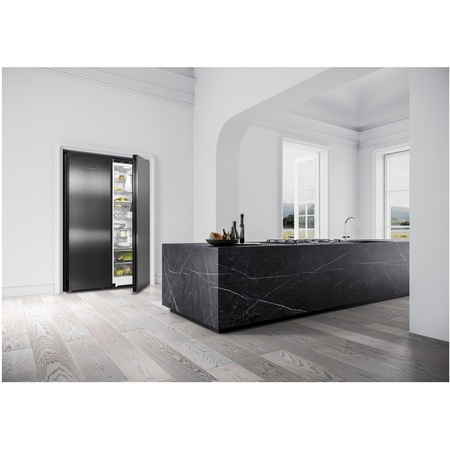 Side by Side Liebherr XRFbd 5220, 676 l, NoFrost, EasyFresh, BluPerformance, Clasa E, 185.5 cm, BlackSteel