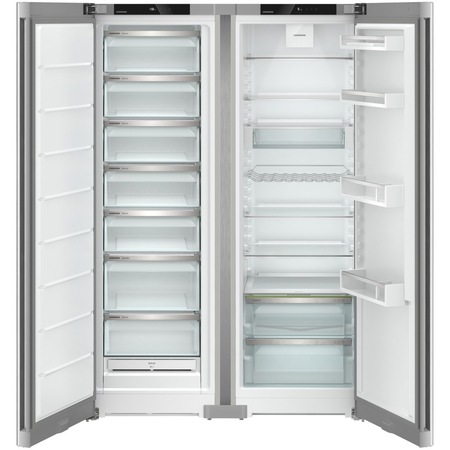 Side by Side Liebherr XRFsf 5220, 676 l, NoFrost, EasyFresh, BluPerformance, Clasa E, 185.5 cm, Inox
