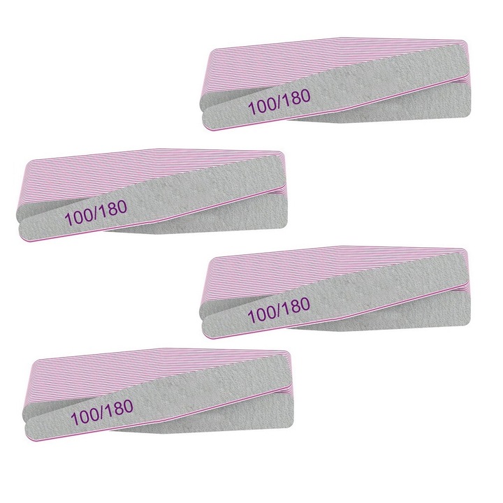 Set 100 Pile Unghii Picatura Sela 25 - duritate 100/180