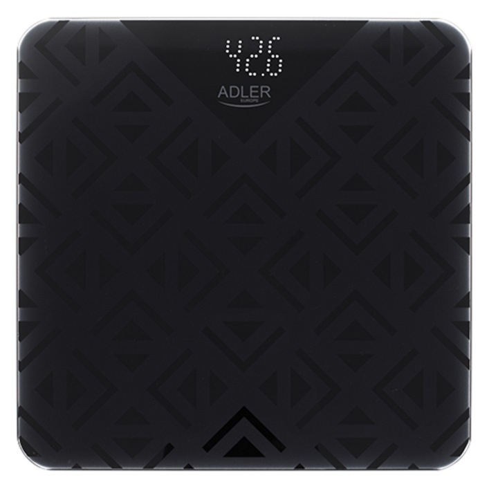 Кантар за баня AD 8170, 180 кг, графитено черен, LCD дисплей, Adler