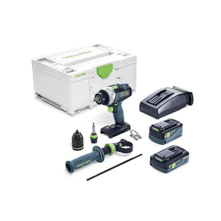Акумулаторна бормашина, Festool, Li-Ion, черна, 4014549319895