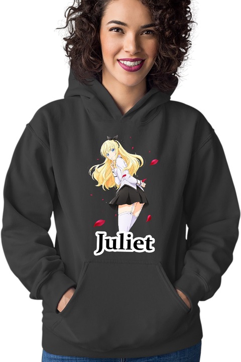 Дамски суичър Boarding School Juliet Romance Otaku, Черен, Размер M