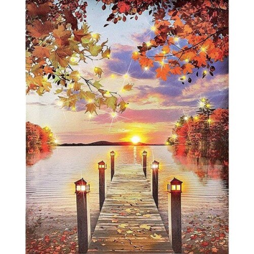 Kit pictura pe numere cu apa, DTP5491-9, Dare To Paint, 40x50 cm