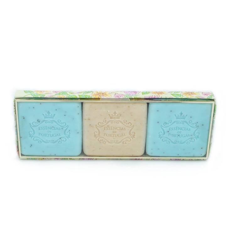 Set 3 sapunuri de vara Essencias de Portugal, Longlife, Cu uleiuri esentiale, 3x80g