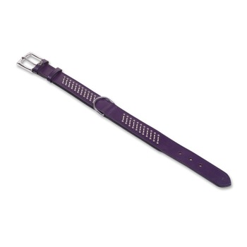 Zgarda din piele cu tinte, pentru caini Nobby Toma, Mov, 70 cm / 5 cm Zgarda din piele cu tinte, pentru caini Nobby Toma, Mov, 70 cm / 5 cm