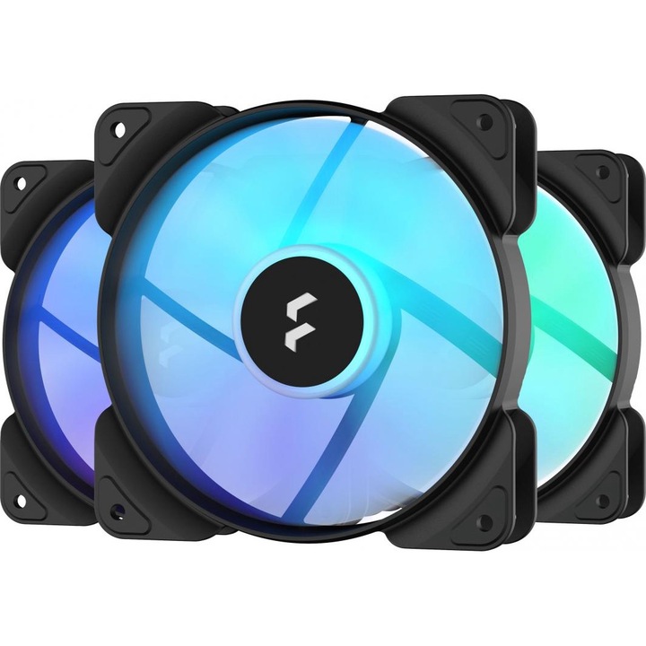 Set 3 ventilatoare PC Fractal Design FD-F-AS1-1206, Aspect 12 RGB Black, 120x120x25mm