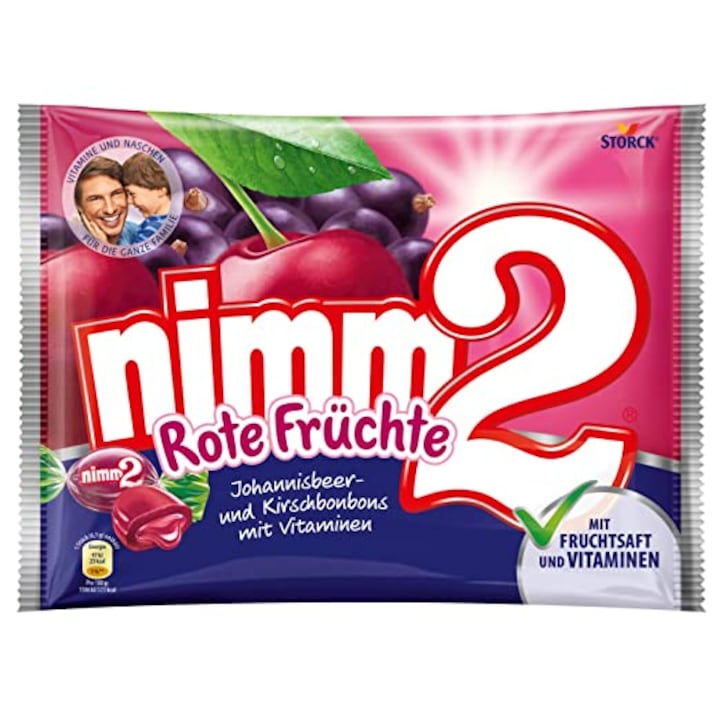 Bomboane Nimm2 fructe rosi 430g