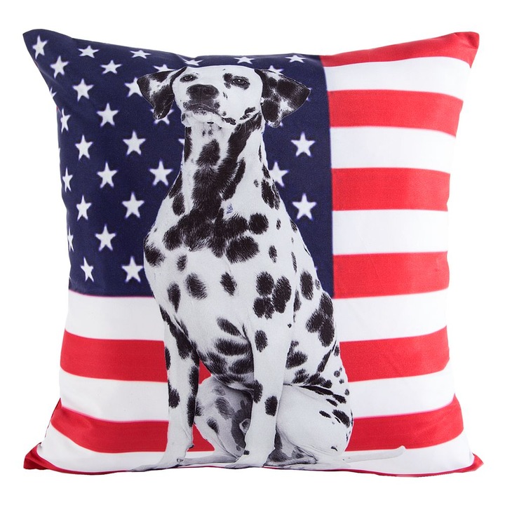 Fata de perna decorativa terra-7 45x45 Eurofirany rosu