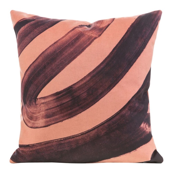 Fata de perna decorativa vas 45x45 Eurofirany roz/negru