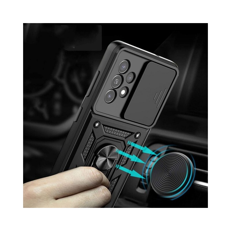 Husa Spate Tech Protect Camshield Pentru Samsung Galaxy A33 5g, Negru