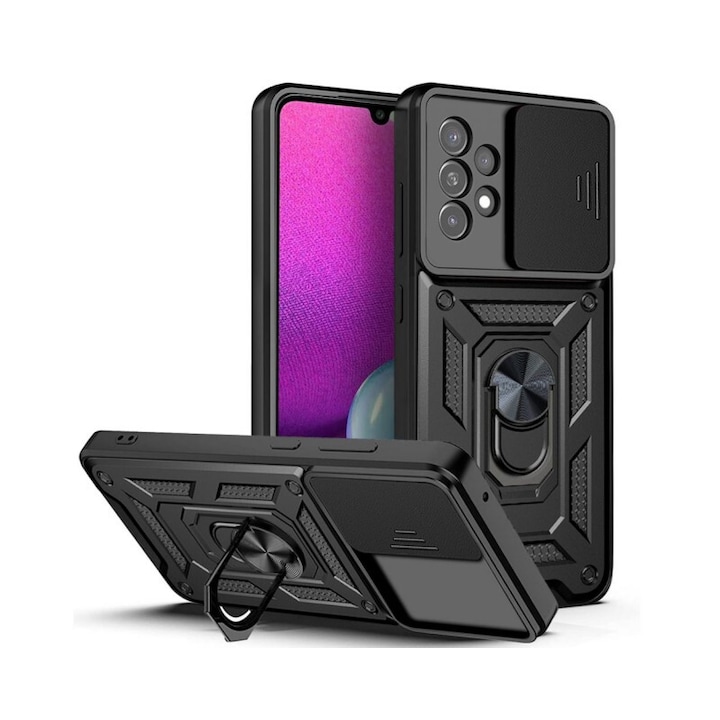 A TECH-PROTECT Cam Shield Pro tok kompatibilis a Samsung Galaxy A33 5G Black telefonnal