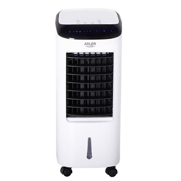 Racitor de aer mobil, functie de purificare si umidificare, 350 W, 220 mc/h, filtru lavabil, rezervor apa 6 l, Telecomanda