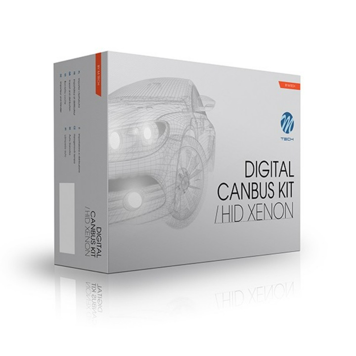 Kit Xenon Canbus, M-Tech, H11, 8000 K, Gri