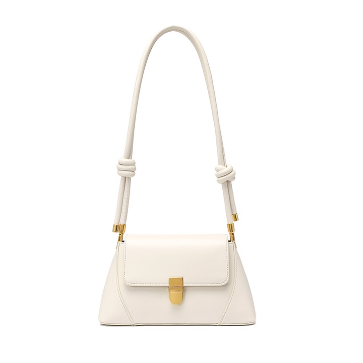 OEM Női táska, poliuretán, egyszerű modell, 25x10x14,3 cm, fehér