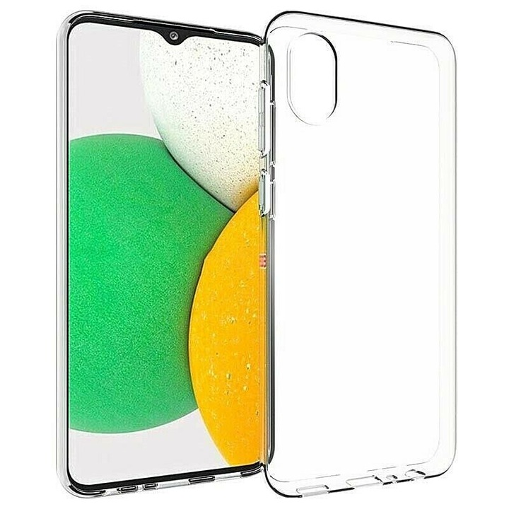 Husa Silicon Spate Ultraslim 0.3MM Compatibil Cu Samsung Galaxy A03 Core Transparent