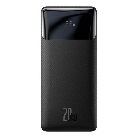 Външна батерия Baseus Bipow Digital Display, 20000mAh, PD 20W, 2 x USB, 1 x USB Type-C, 1 x Micro USB, Total 3A, Черен