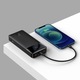 Външна батерия Baseus Bipow Digital Display, 20000mAh, PD 20W, 2 x USB, 1 x USB Type-C, 1 x Micro USB, Total 3A, Черен