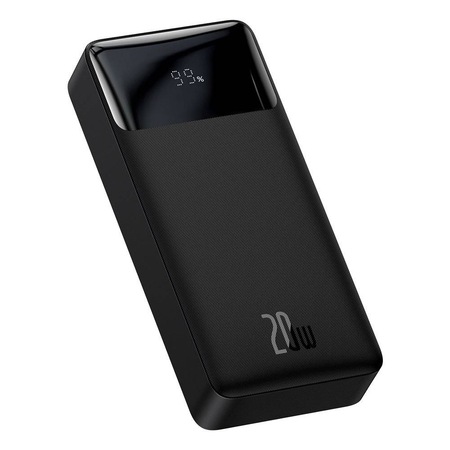 Външна батерия Baseus Bipow Digital Display, 20000mAh, PD 20W, 2 x USB, 1 x USB Type-C, 1 x Micro USB, Total 3A, Черен