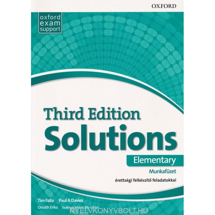 Solutions 3rd Edition Elementary Munkafüzet - érettségi felkészítő feladatokkal