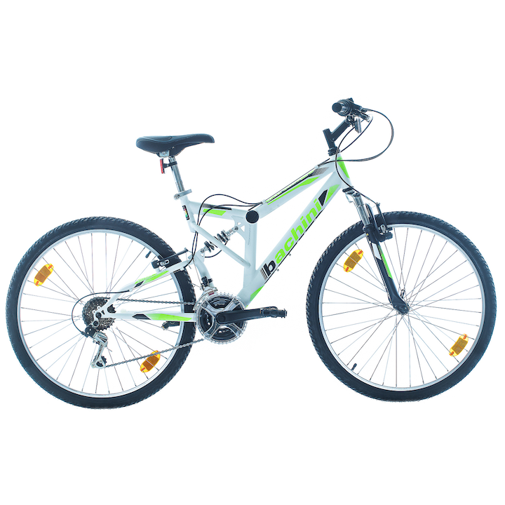 Планински велосипед Bachini EXTREME 26", Бял/Зелен Мат