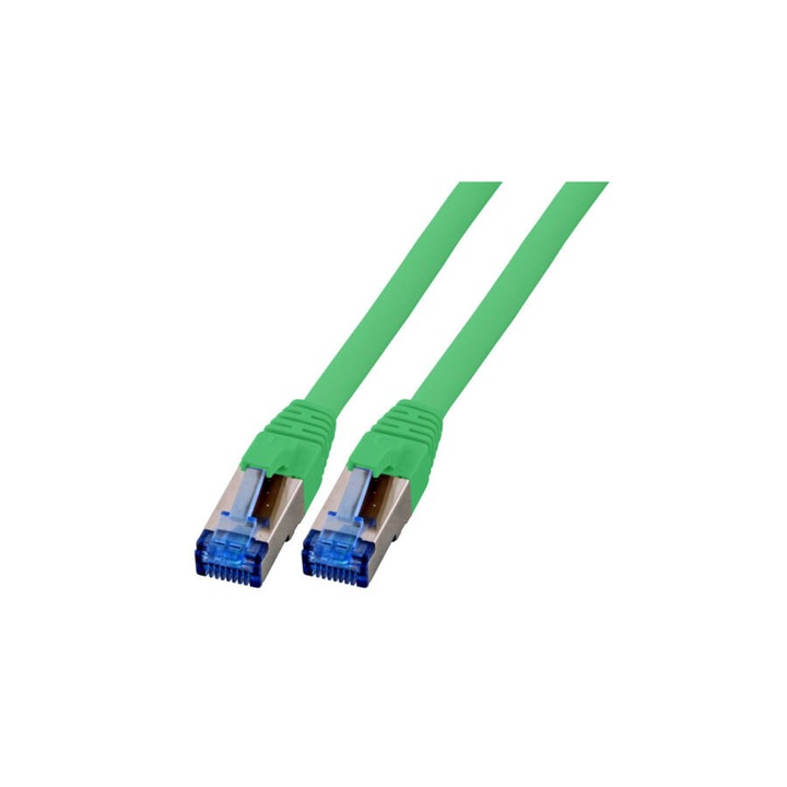 EFB Category 6A 10Gbit S/FTP Superflex réz patch kábel, zöld, L=2 méter