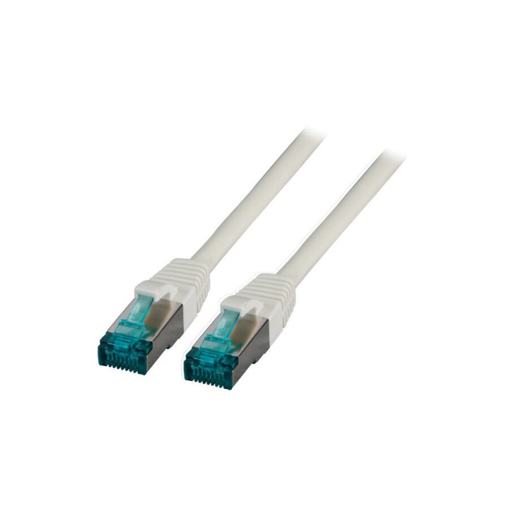 EFB Category 6A 10Gbit S/FTP réz patch kábel, szürke, L=0.25 méter