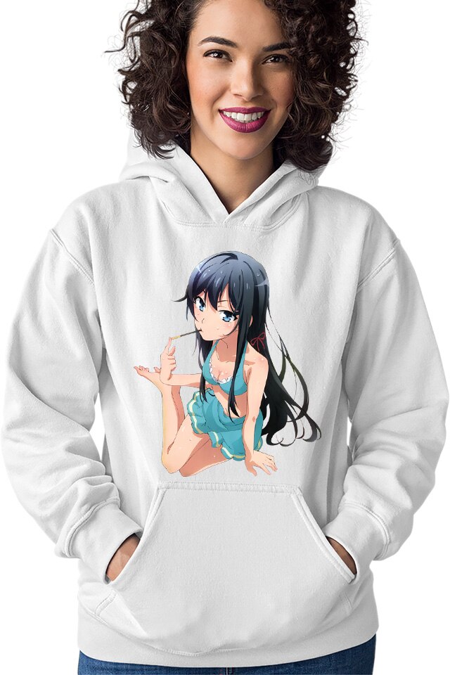 yokunero♡　0507 Hanorac dama OreGairu Yukino Swim Suit Summer Pocky, alb, marime