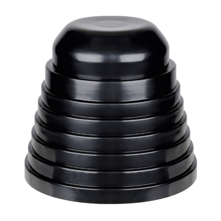 Капак за LED/халогенна лампа, Лампа, 70-100 мм, Черен