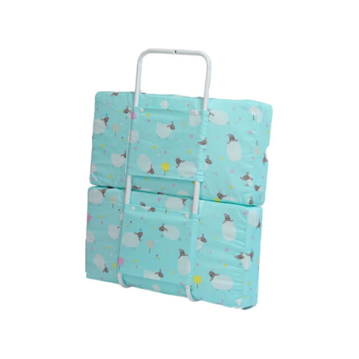 Mini-Bumper protectie pat, 50x56 cm, Turcoaz