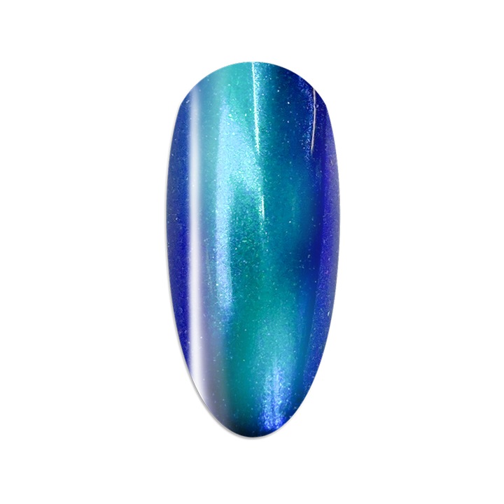 Perfect Nails Chrome Powder - Körömdíszítő Galaxy Krómpor - Kék 2
