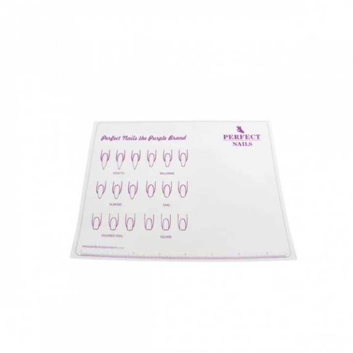 Perfect Nails Szilikon munkalap - clear körömformás