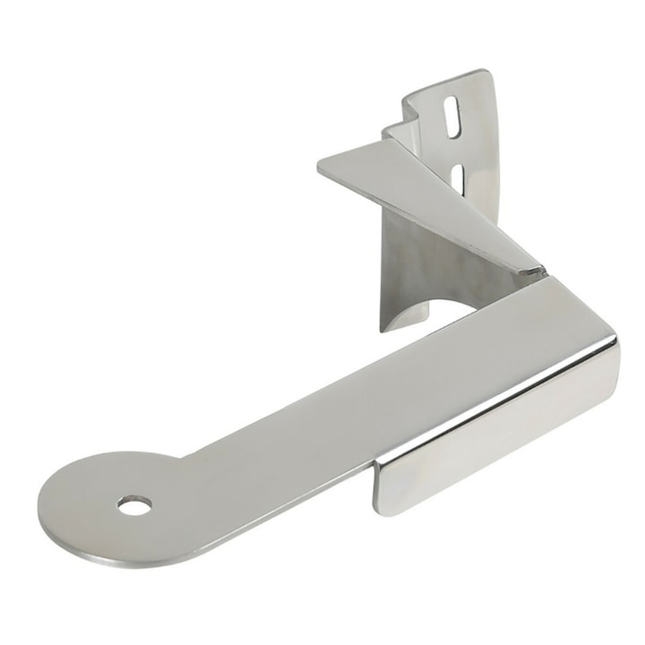 Suport antena metalica pentru camion, Lampa, 30cm, Argintiu