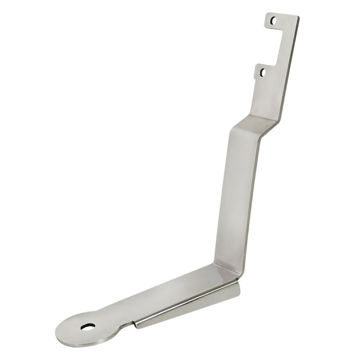 Suport antena metalica pentru camion, Lampa, Pentru Mercedes Actros MP4 09/11, 20cm, Argintiu