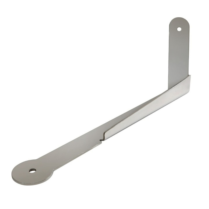 Suport antena metalica pentru camion, Lampa, Otel inoxidabil, Pentru Scania Seria R, 40cm, Argintiu